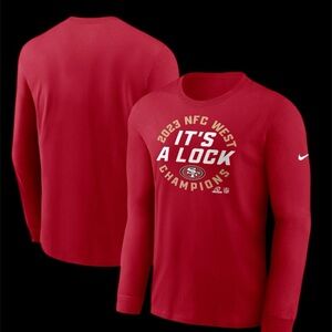 Nike Red San Francisco 49ers Long-Sleeve Tee "It's A Lock"